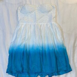 American Eagle Outfitters Strapless Ombre Dress